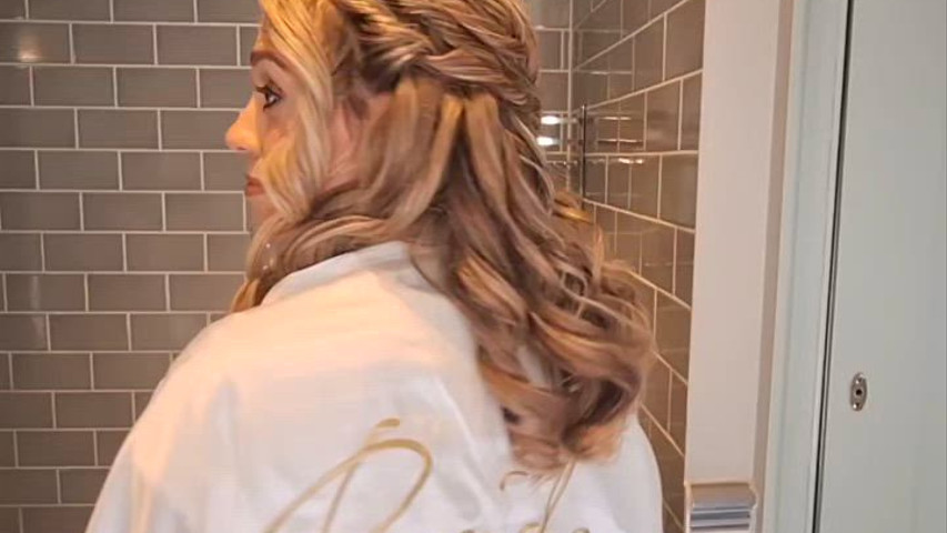 Cinderellas wedding hair and makeup