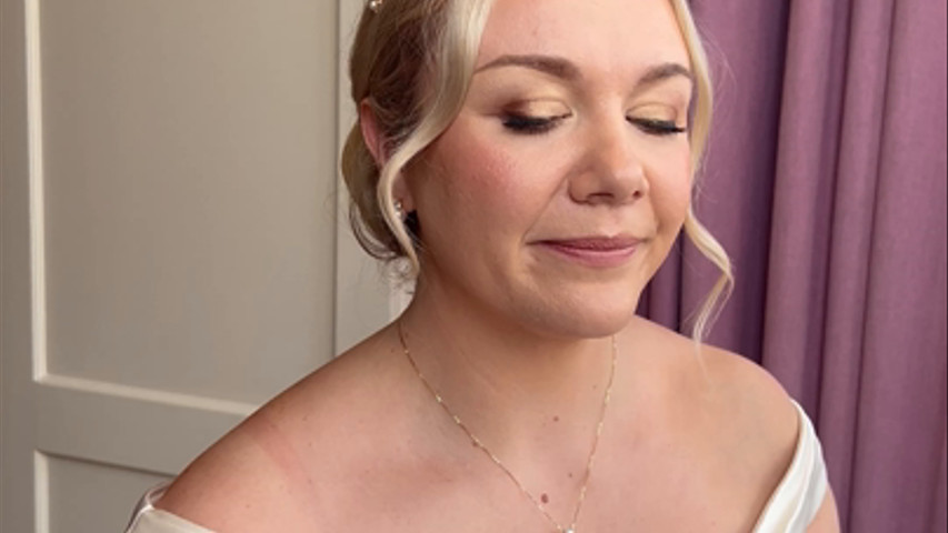 Amy’s bridal hair, makeup and tattoo cover up