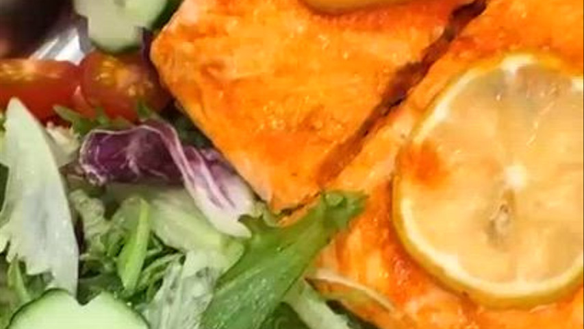 Honey Sriracha Salmon, Island Elegance.