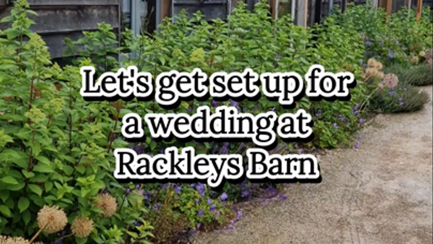 Come with them to set up the Signature Selfie Pod and Botanical Backdrop at Rackleys Barn in Buckinghamshire
