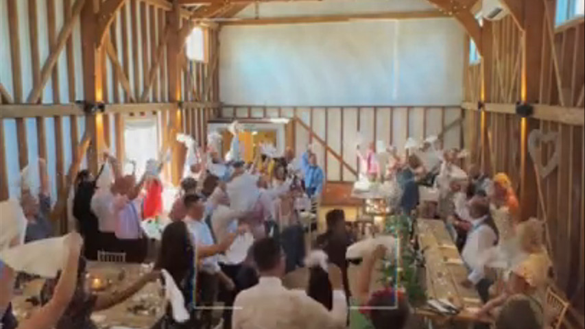 Milling barn wedding mr mrs flowers 167698797544033