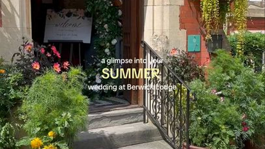 Summer wedding at Berwick Lodge