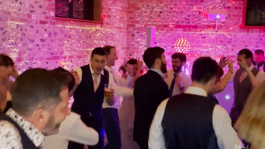 Guests dancing