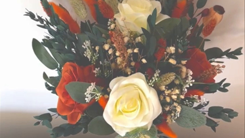 Terracotta bridal Bouquet 