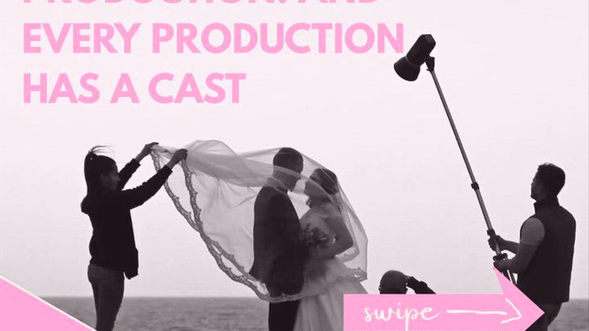 A wedding is a production