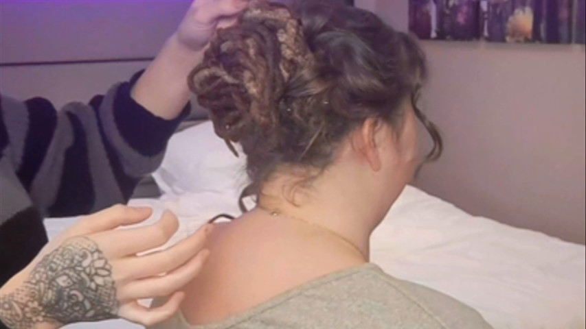 Dreadlocks bridal hair