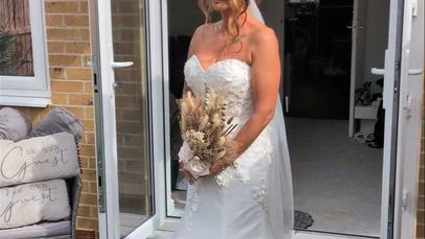 Kirsty's wedding day