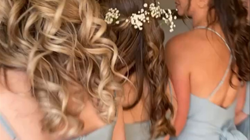 Bridal party hair 