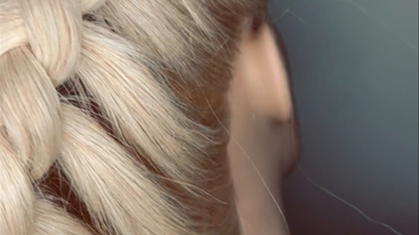 Braided low pony
