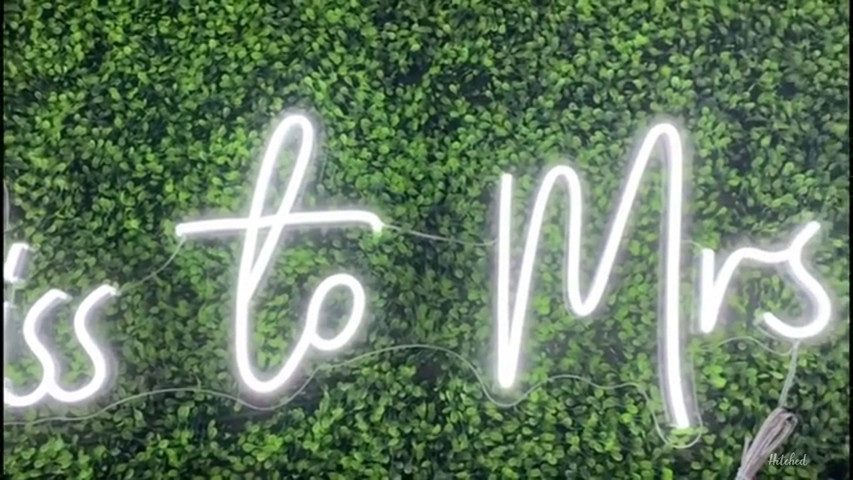 Miss to Mrs (Custom made wedding neon sign)