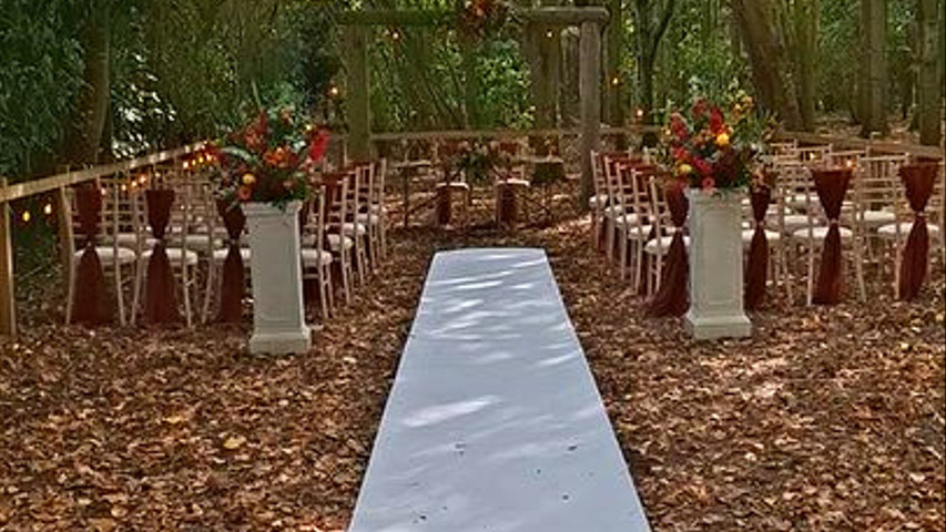 Outdoor autumnal set up 