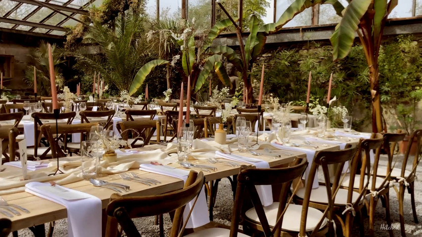 Wedding Breakfast in THE GLASS HOUSE, APRIL '22