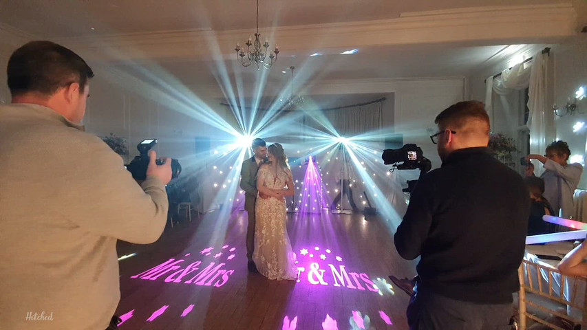 Electric Confetti Cannons On The First Dance!