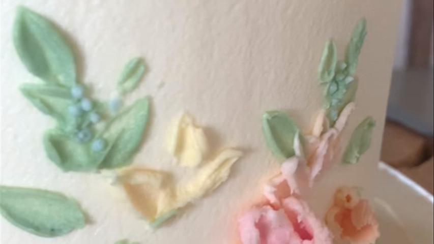 Buttercream & Palette Knife Painted Flowers