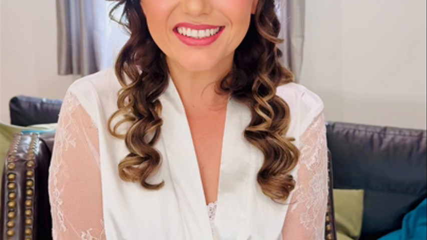 Bride to be Mariana at The Warren Estate Essex