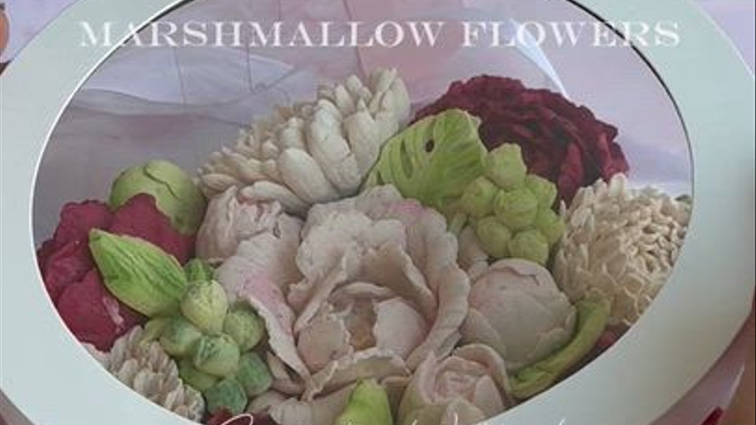 Marshmallow flowers