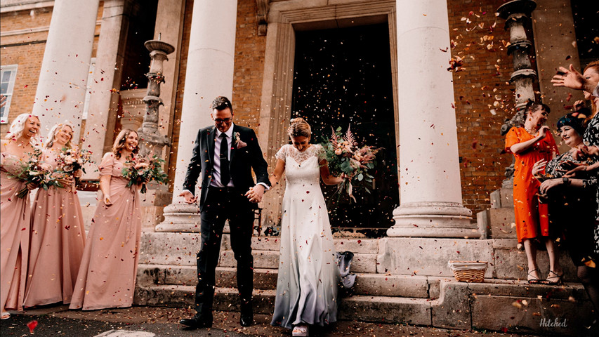 Danielle & Luke's confetti shots