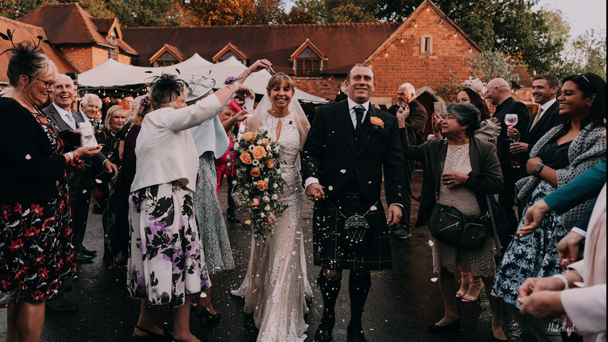 Steph & Rob's confetti shots