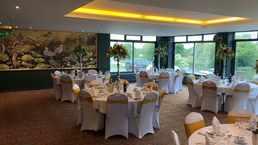 Wedding setup in our Riverview Suite