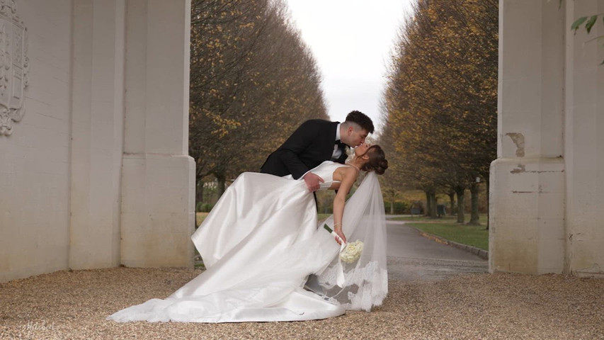 C & B's Graceful Winter Wedding at Danesfield House