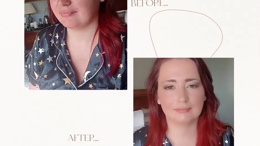 Before and after video of bridal party 