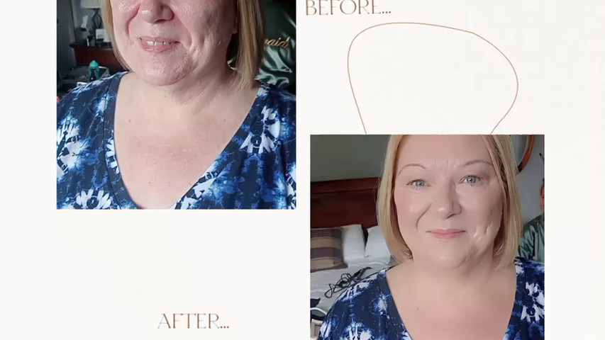 Before and after video of bridal party 