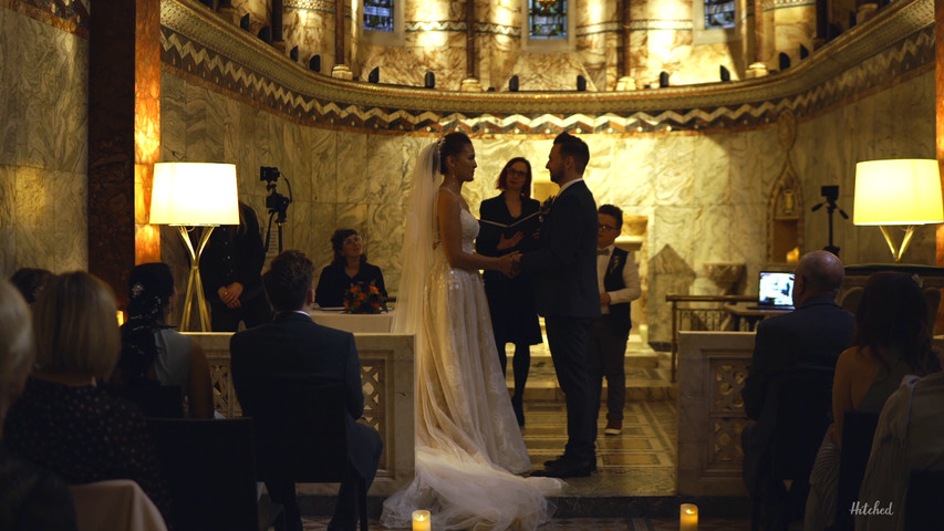 Wedding at the Fitzrovia Chapel London