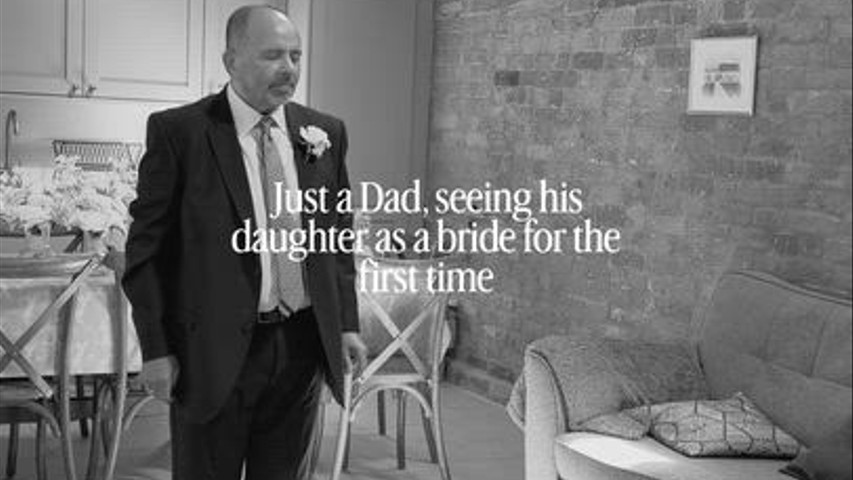 Father of the bride first look