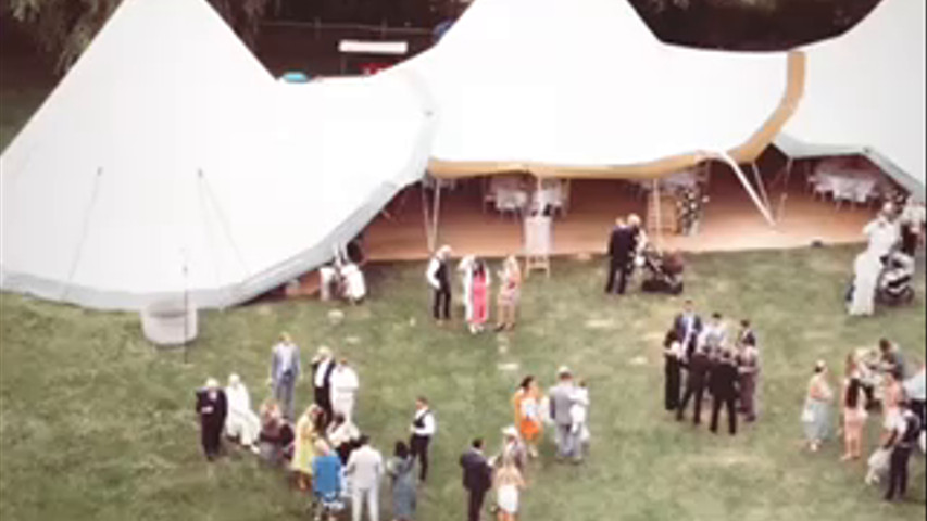 White Tipi Wedding