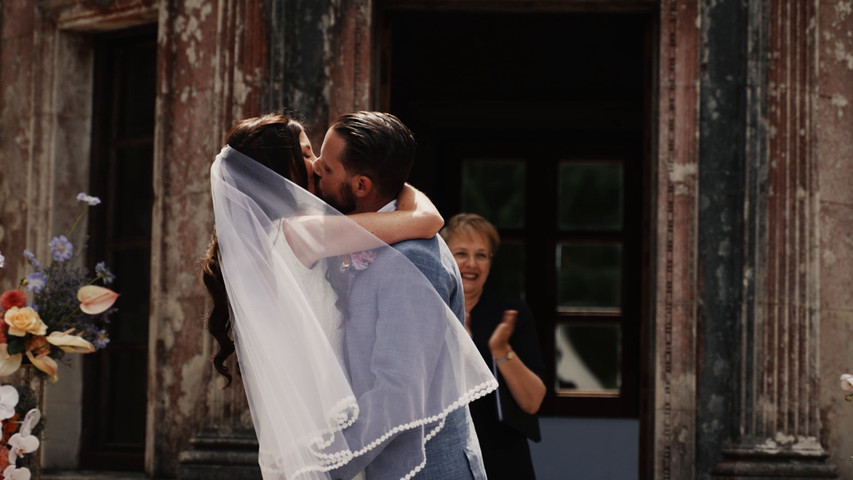 Amanda & James' wedding trailer - Larmer Tree 