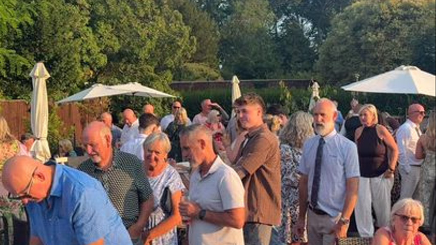 Wedding reception in Summer 