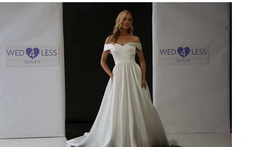 Phoebe satin wedding dress 