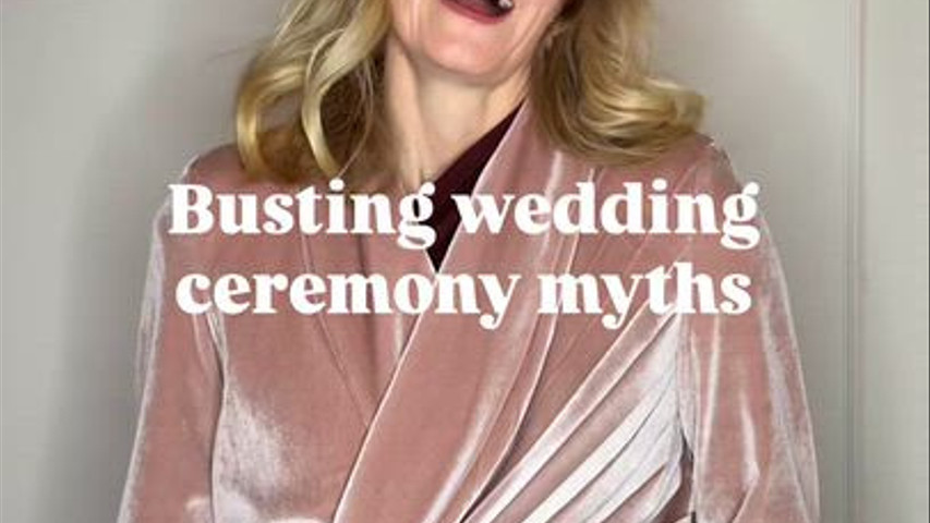 Busting wedding ceremony myths 