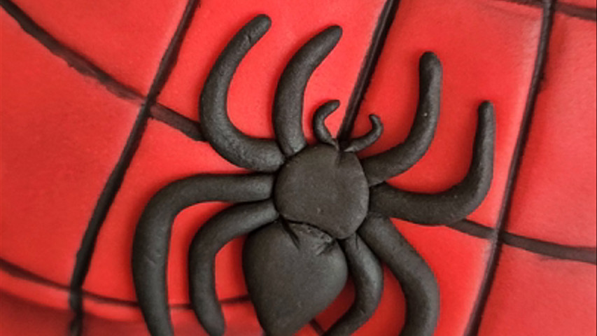 Sculptured Spiderman Cake!