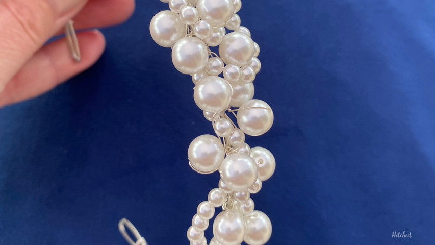 Child's white pearl headpiece - The aurora 164629151242926