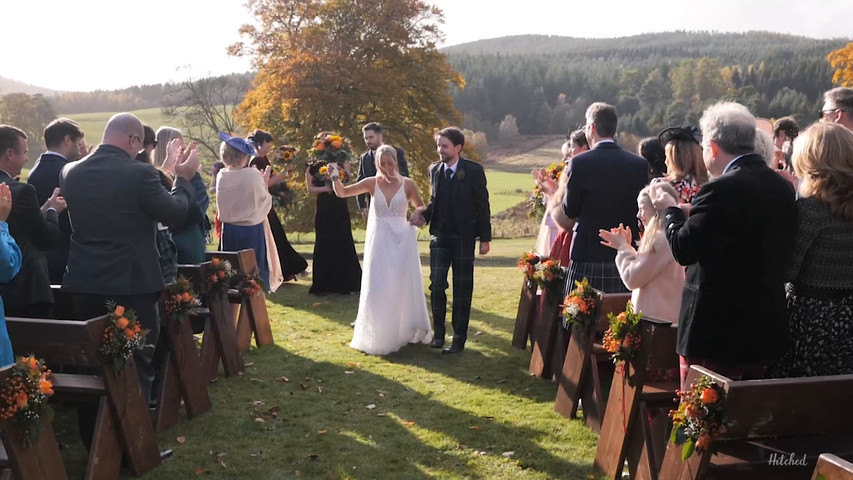 Autumnal October Marquee Wedding