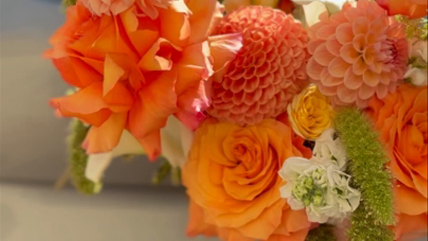 Autumn bridal bouquet