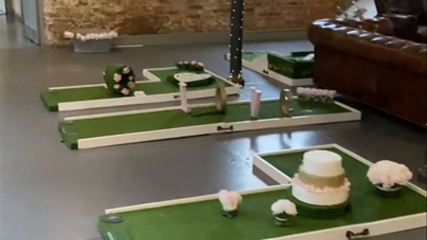 Video of their mini golf set up at The West Mill