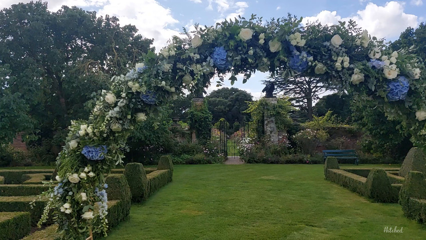 Moongate Arch to frame a country garden ceremony