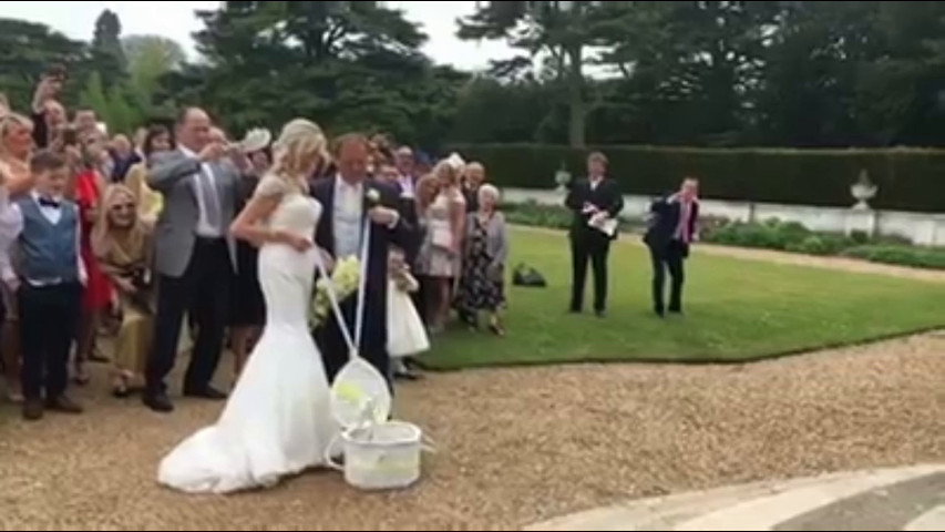 Slo Mo Bridal Dove Release at Luton Hoo