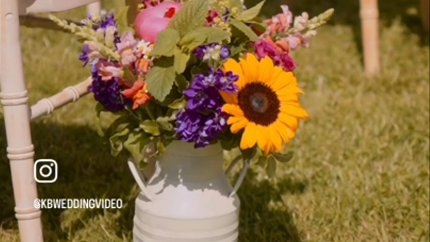 Summer wedding setup