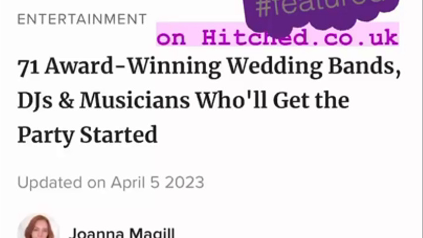 Featured on the Hitched Award article