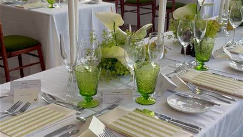 The Orangery wedding meal