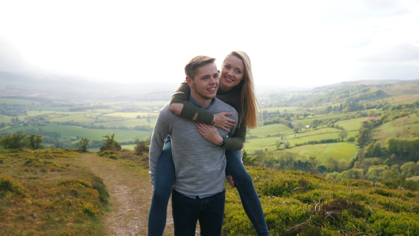 Real Engagement Shoot in the Quantock HIll