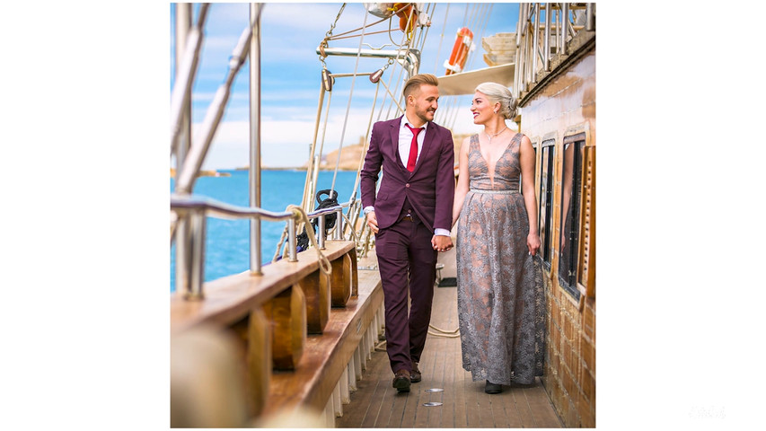 Marriage Proposal on Boat in Malta