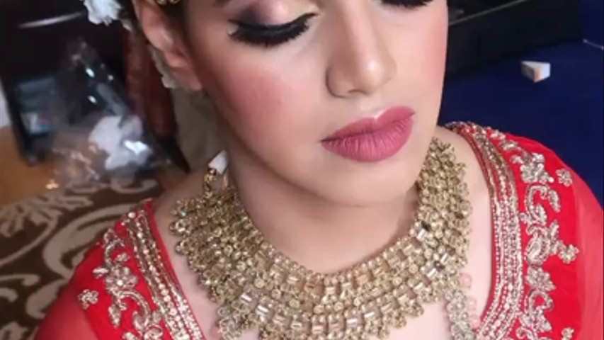 Asian Glam Bridal look