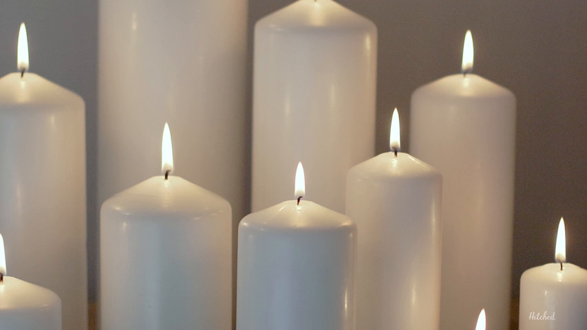 White Pillar Candles