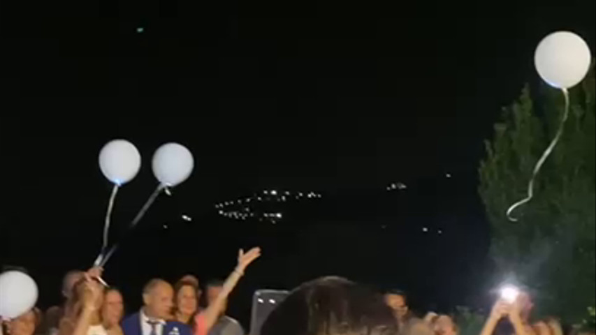 Lancio dei palloncini 