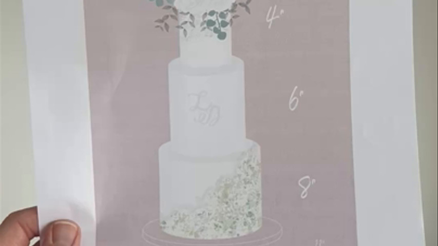 Bespoke wedding cake 