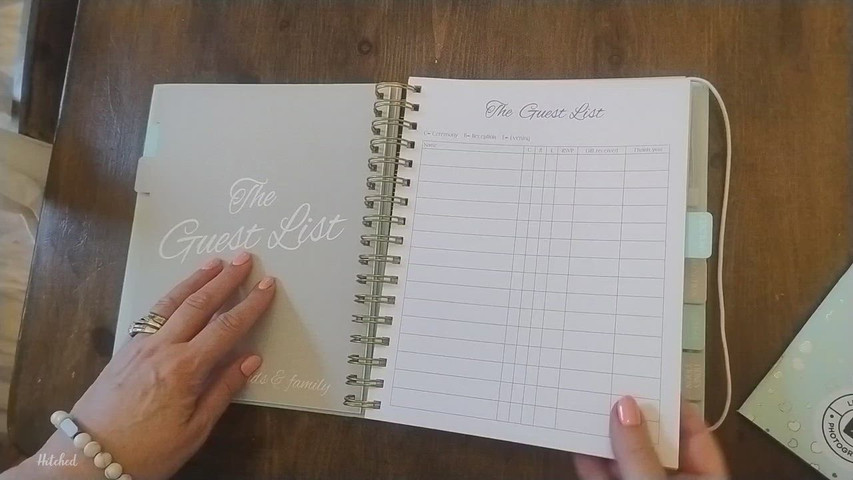 Wedding planning diary 